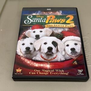 Disney Santa Paws 2 DVD with Red and White Cover
